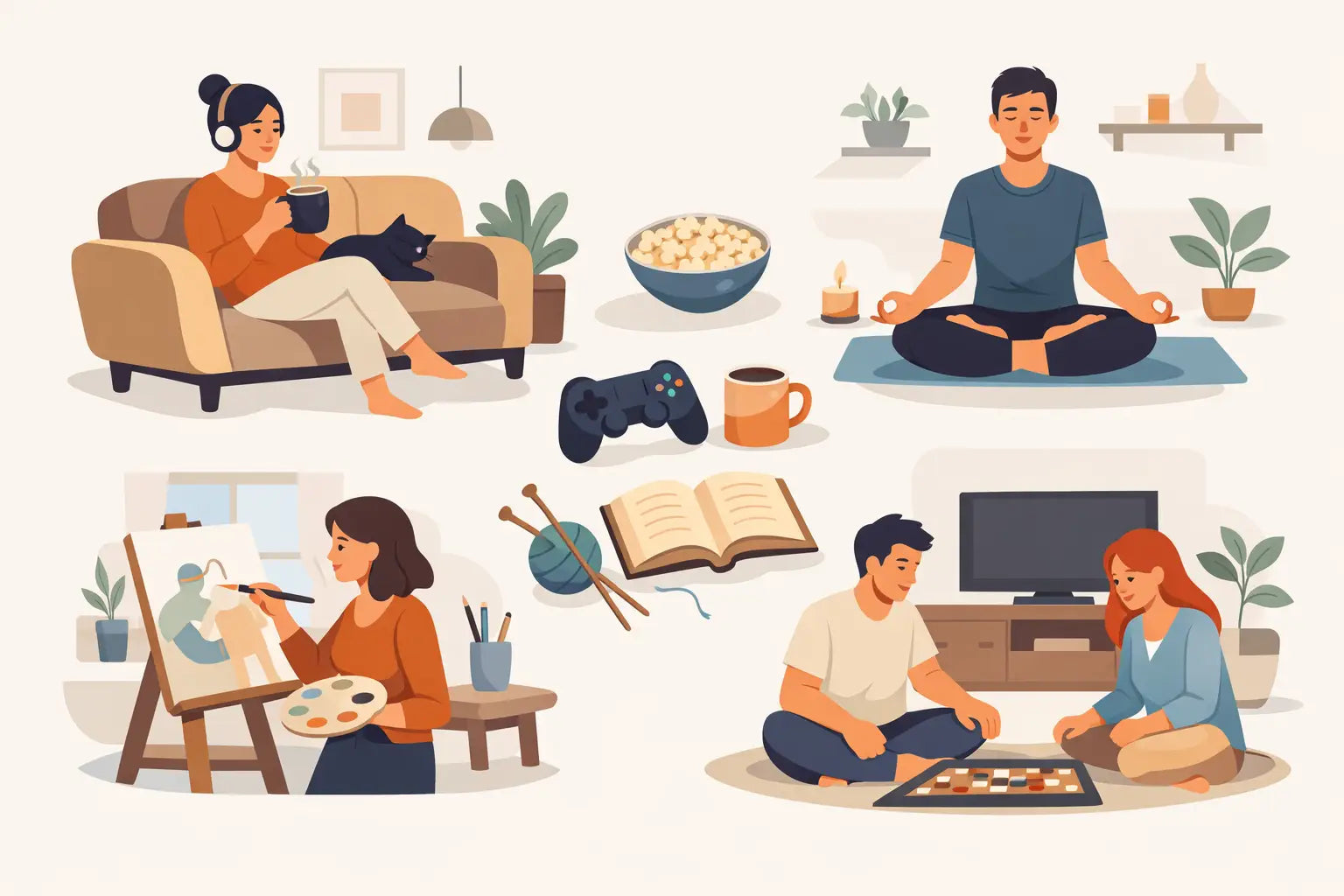 21 Fun Homebody Activities for Adults